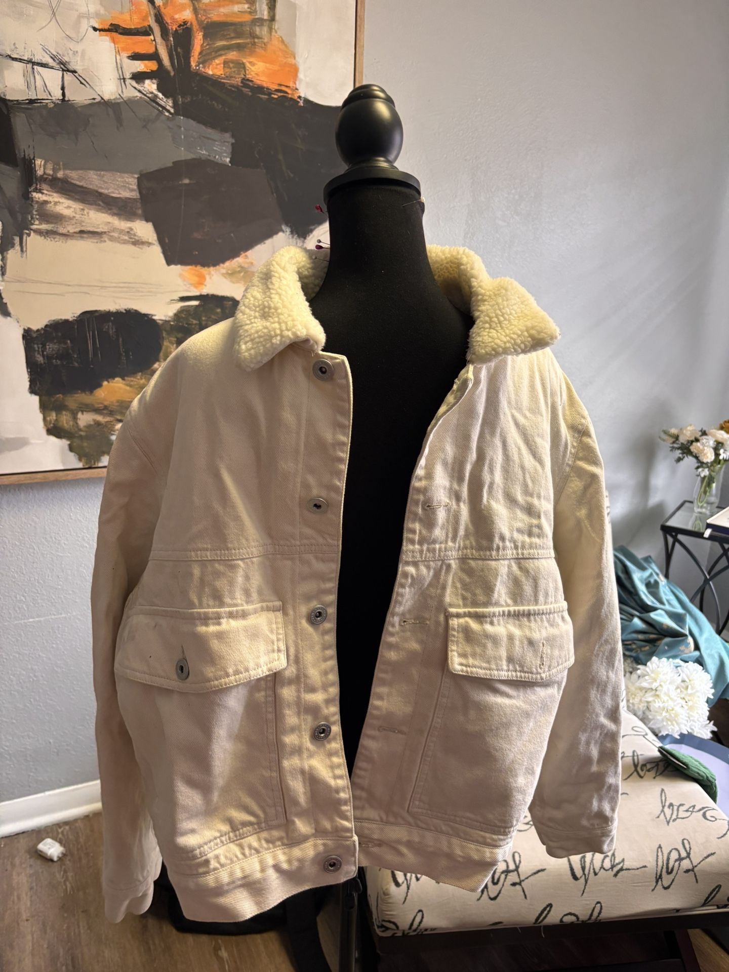 H&M Fleece Lined Denim Jacket