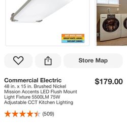 Commercial Electric LED Linear Flush Mount