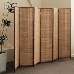 Furnnylane 6-Panel Bamboo Room Divider