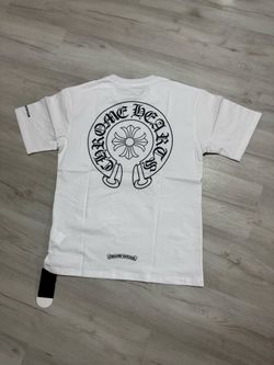 White Chrome Heart Tee