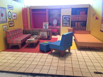 1962 Barbie dream house with furniture