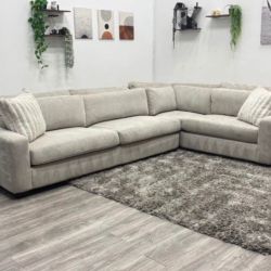Cream Sectional Couch - Free Delivery