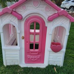 Pink And White Playhouse 