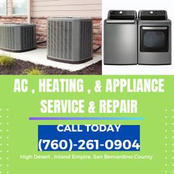 Ac Heater Air Conditioning HVAC Washer Dryer Appliances 