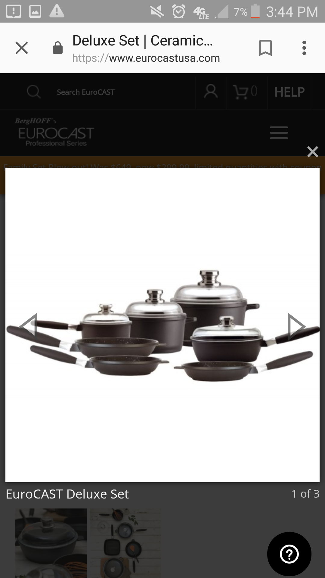 Berghoff Eurocast professional ceramic titanium cookware. Pots and pans