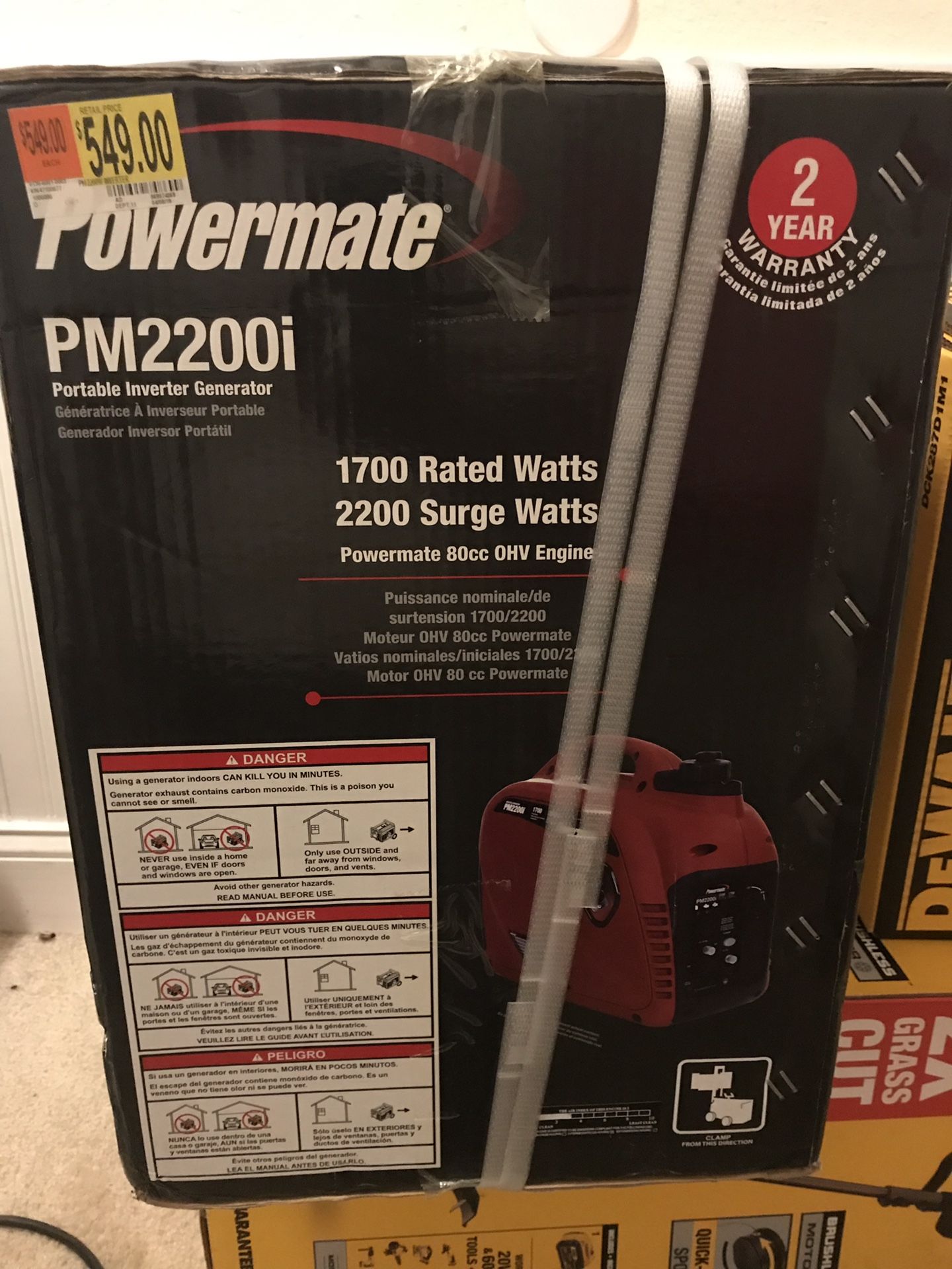 Powermate pm2200i Generator Invertor. Brand new in box