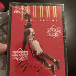 1996 Upper Deck Jordan Collection Set And 1999 Retirement Set Both Factory Sealed