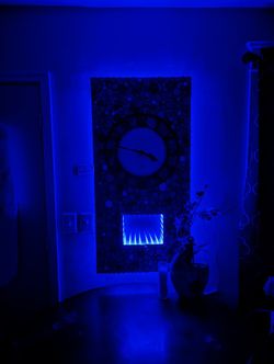 Wall Clock LED Infinity Mirror Abstract Modern Art