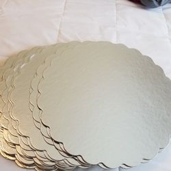 22 Silver Cake Boards 14inch Diameter