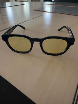 THIERRY LARSY x SMILEY Yellow Tinted Sunglasses - Perfect Condition