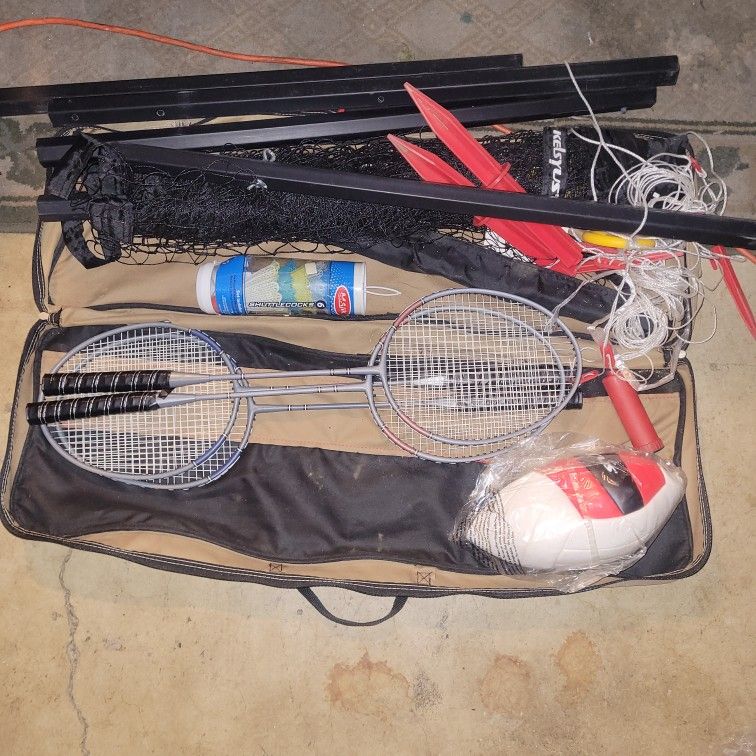 Volleyball And Badminton Set