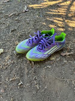 Adidas F50 Pro Purple and Green colorway