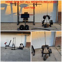 Home Gym Set All Weights Included