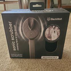 BlackWolf Sonic Scrubber Vibrating Face and Body Brush