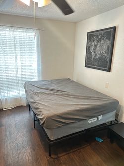Optimum Comfort Mattress with Metal Bed Frame