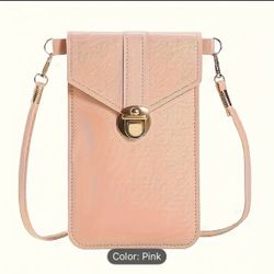 Crossbody Bag with Phone Holder, Removable Strap, and Card Wallet