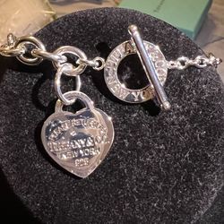 Heart “Return To” Sterling Silver Bracelet 