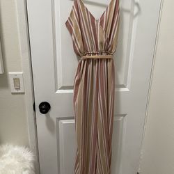 Striped Jumpsuit Romper
