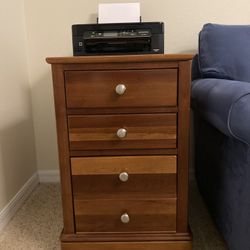 File And Drawer End Table