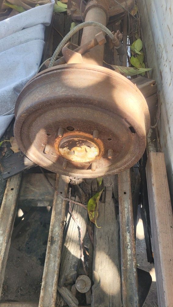 1963-67 Chevy Truck Complete Atick 6 Bolts Differetial With Drums And Breaks Ready To Install
