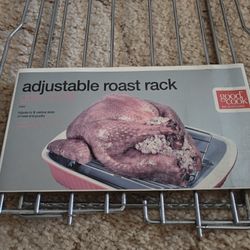 New. adjustable roast rack