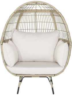 Tangkula PE Wicker Egg Chair, Patiojoy Oversized For Sale $170.00 Retail Price $289.99