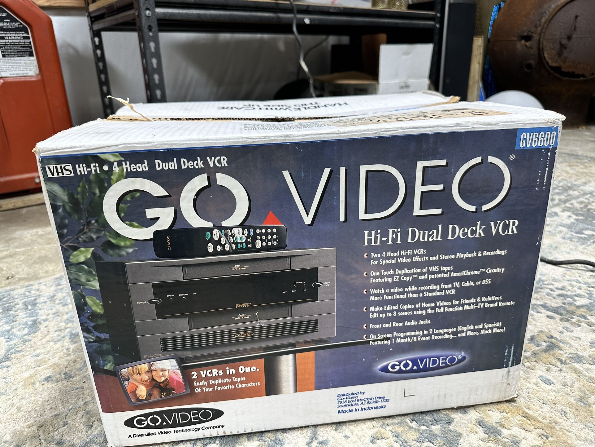 Dual Deck VCR barely Used Like New Go Video 