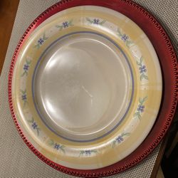 Pfalzrgraff Summer Breeze Pattern set - 20 Plates & Salad Plates, 20 Soup Bowls, 5 Salad Bowls, 2 Large Platters, 12 Sm & Lrg Glasses, & Accessories