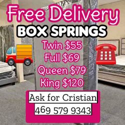 Box Springs Twin box Full box Queen box King box Bases para colchon Box spring