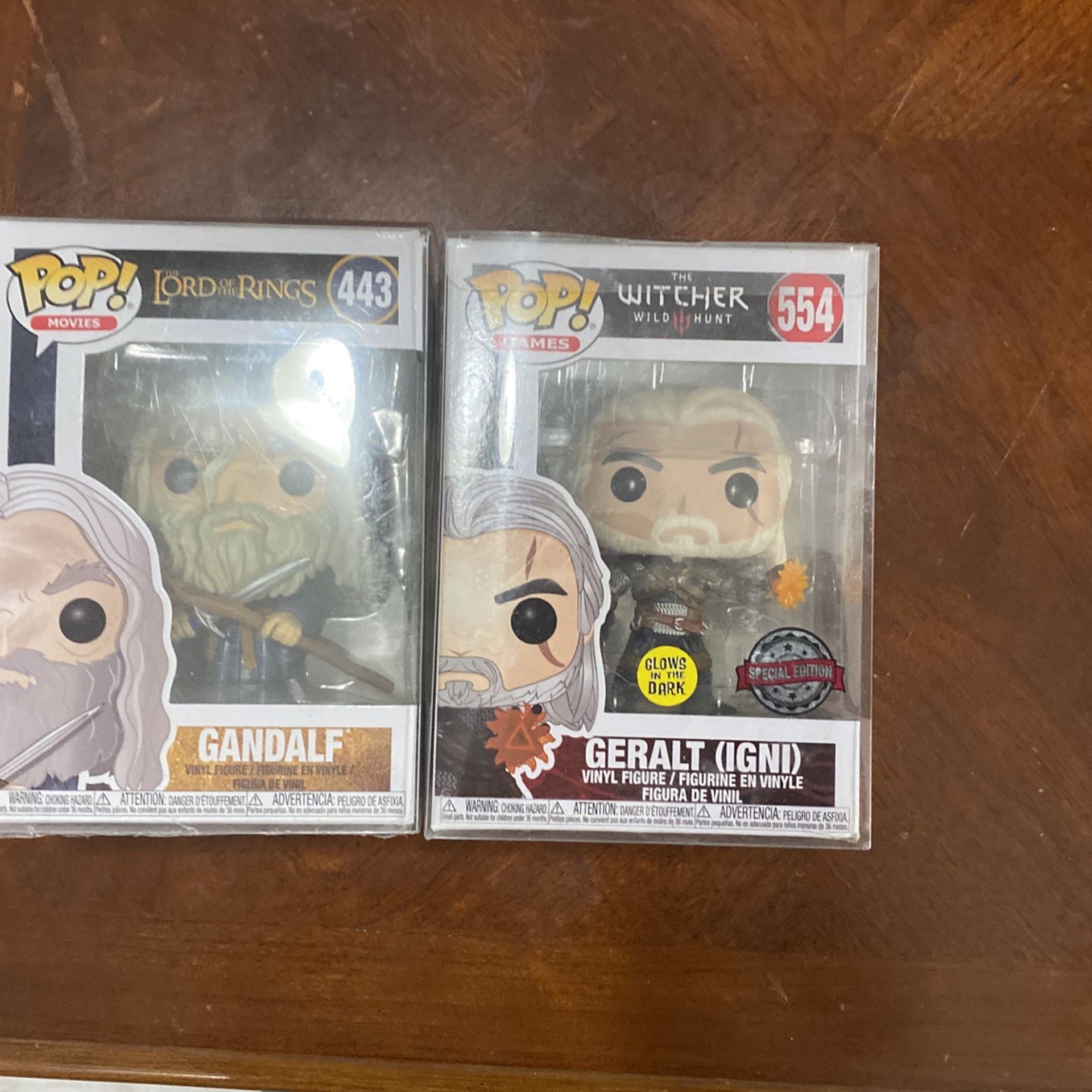 Funky pops (Gandalf, and Geralt)