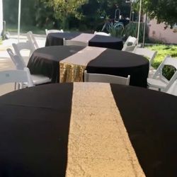 Round tables 5ft or 60” wide