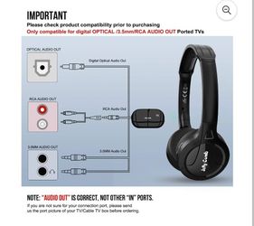Jelly comb wireless tv headphones sale