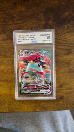 2020 POKEMON JAPANESE SWORD & SHIELD AMAZING VOLT TACKLE 009 FULL ART/ORBEETLE VMAX