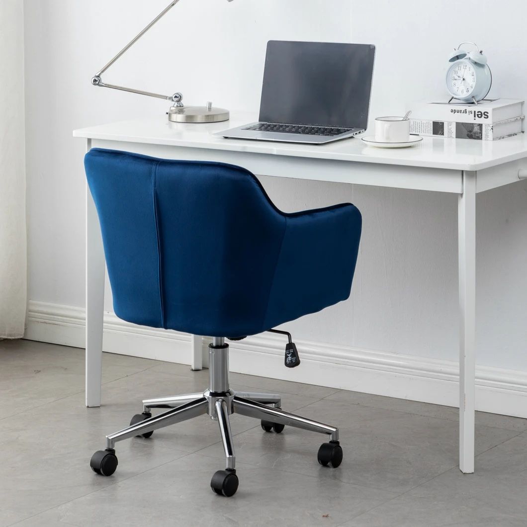 Royal Blue Velvet Study Chair BRAND NEW Royal Blue Velvet Office