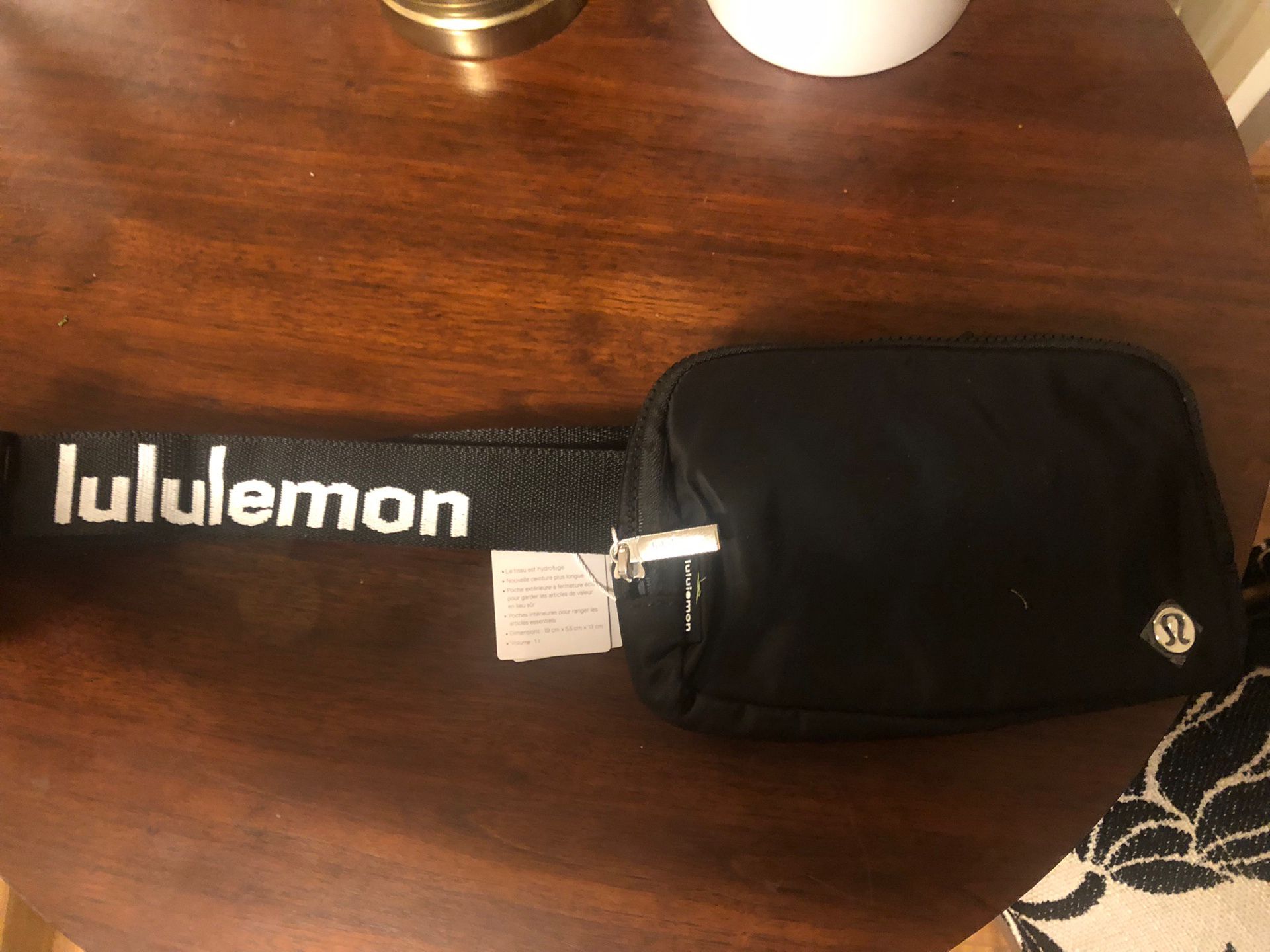 Lululemon Black Belt Bag 1L