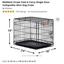 Small Dog Crate For Dogs 12-25 Lbs