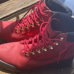 Red Timberlands Size 13 