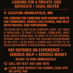⚖️ LEGAL ASSISTANT NEEDED ⚖️