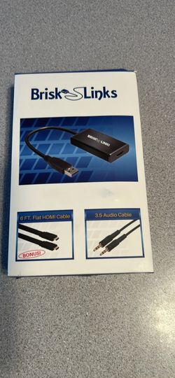 Brisk Links USB 3.0 to HDMI Adapter – $20