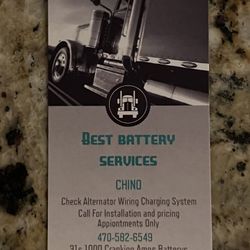 Mobile Battery Technician  Tractor Trailer  Box Trucks Only 31s Batteries Only Call For Appointment .