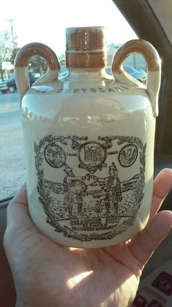 Old prohibition whiskey bottle