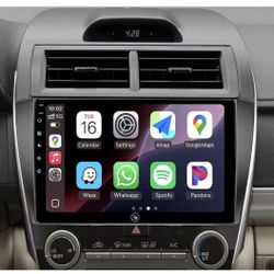 10.2" Car Stereo Radio for Toyota Camry 2012 2013 2014 2+64G Wireless CarPlay Android Auto Touchscreen/WiFi/GPS/FM/SWC/Bluetooth/1080P Backup Camera (