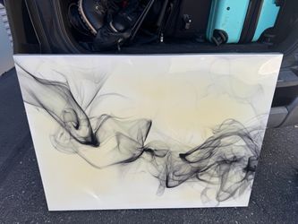 Large Abstract Smoke Wall Art Canvas