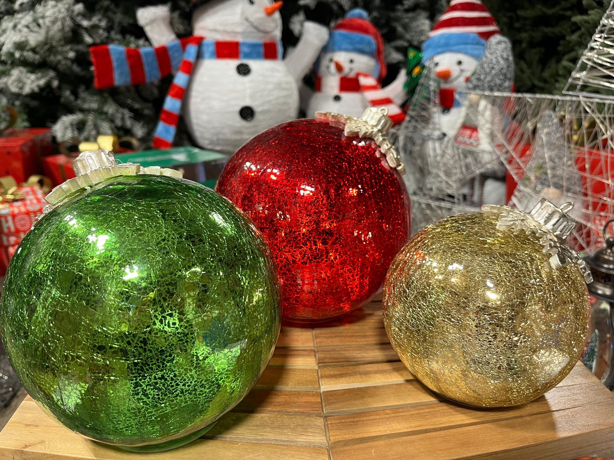 Glass Ornaments Decor, 3-piece