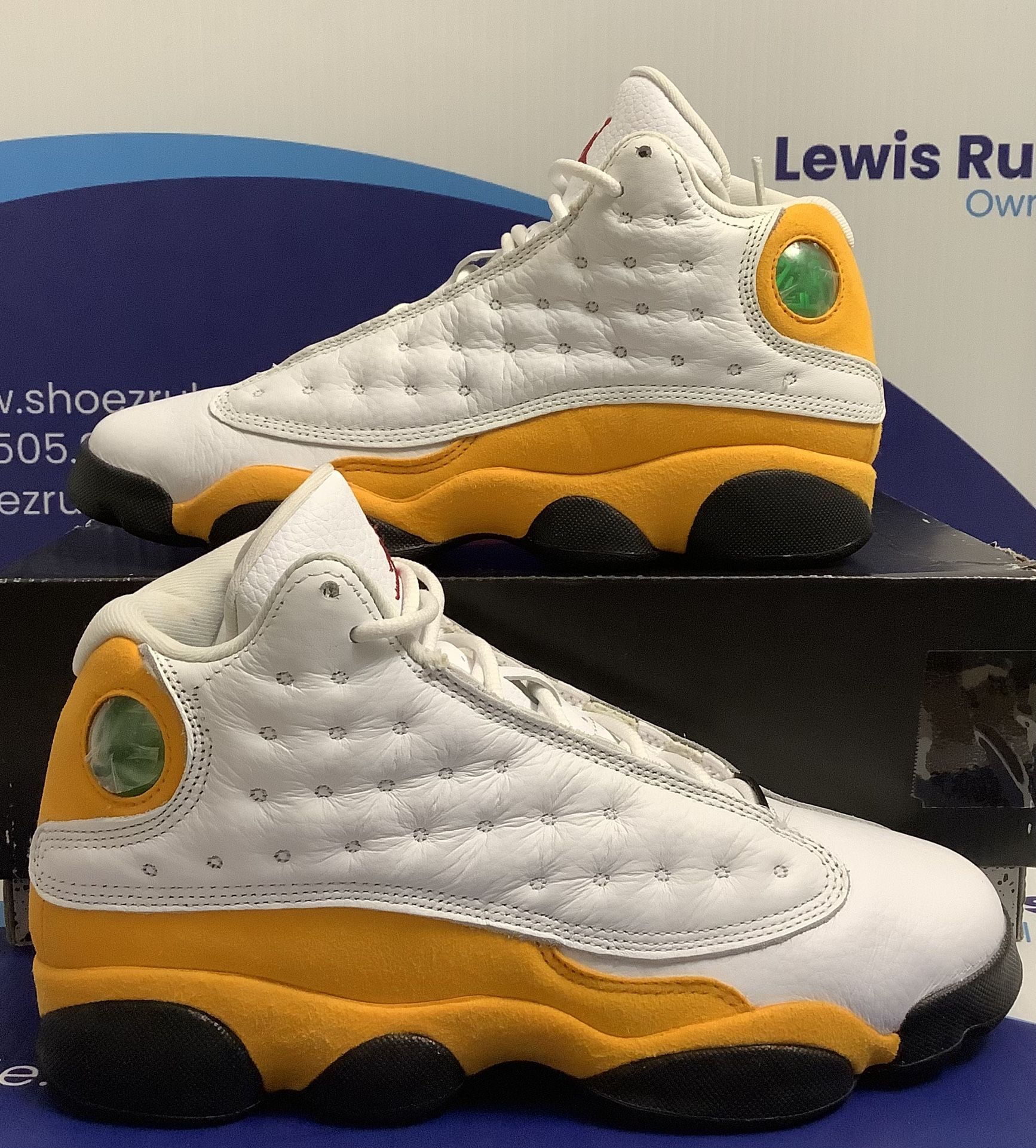 Size 6.5y|Reconditioned Air Jordan 13 Del Sol Kids Size 6.5y