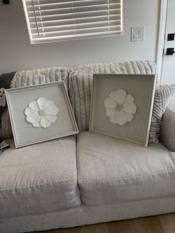 White picture wall frames