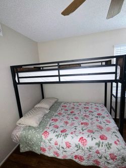 BUNK BED WITH FOLDABLE BOTTOM BED/COUCH