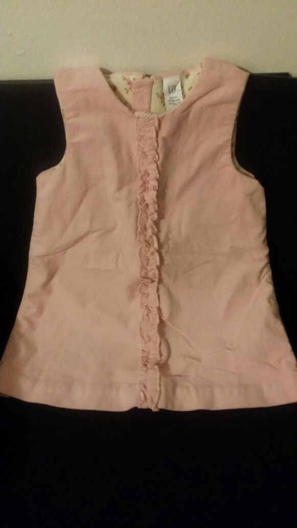 12/18 mos Light Pink Velour Dress