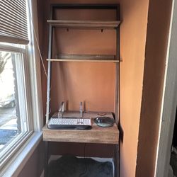 Ladder Desk w/Drawer and USB Ports