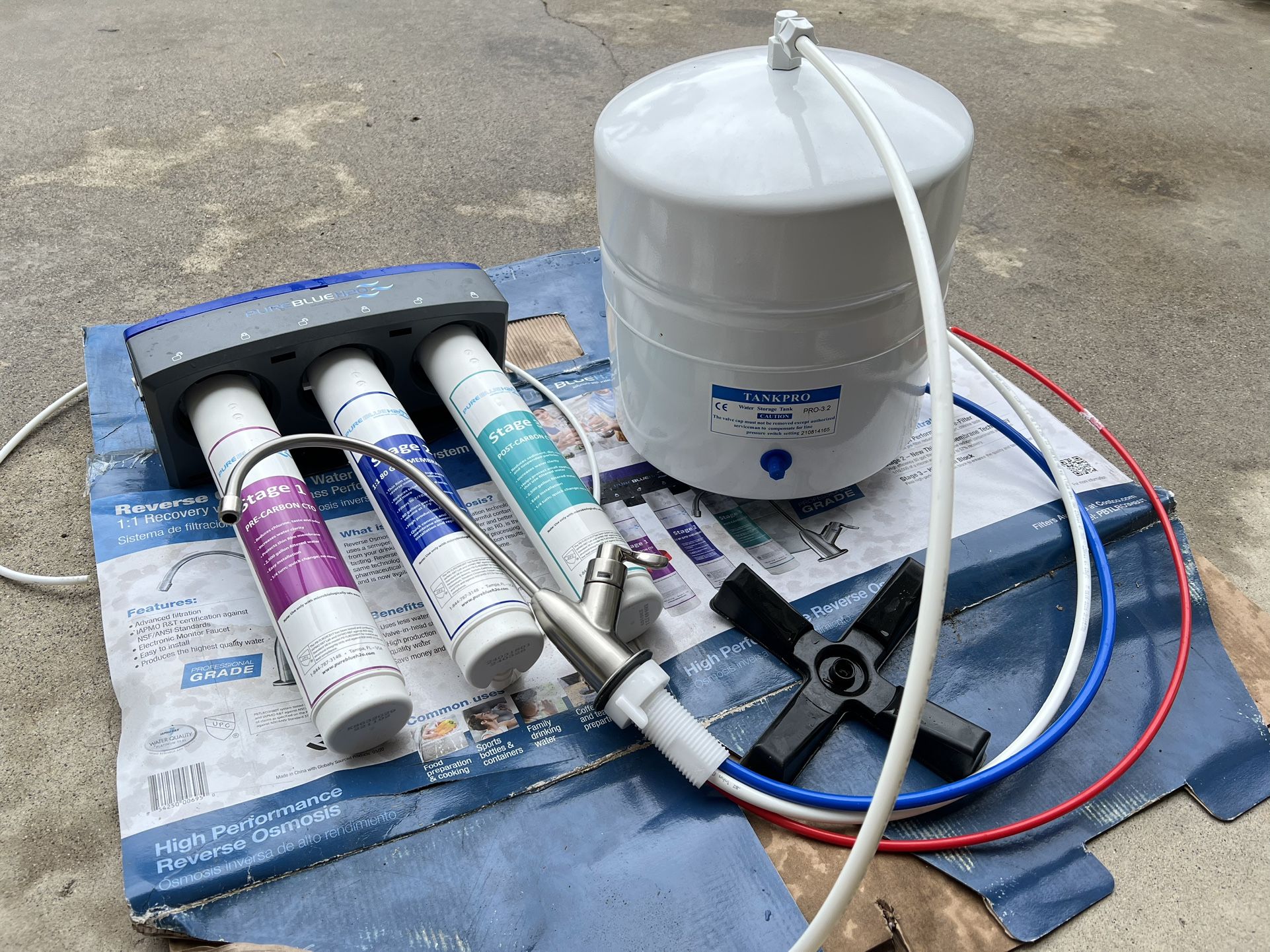 Pure Blue H2O Reverse Osmosis Water Filtration System